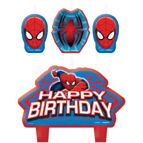 Spiderman Birthday Candle - Click Image to Close